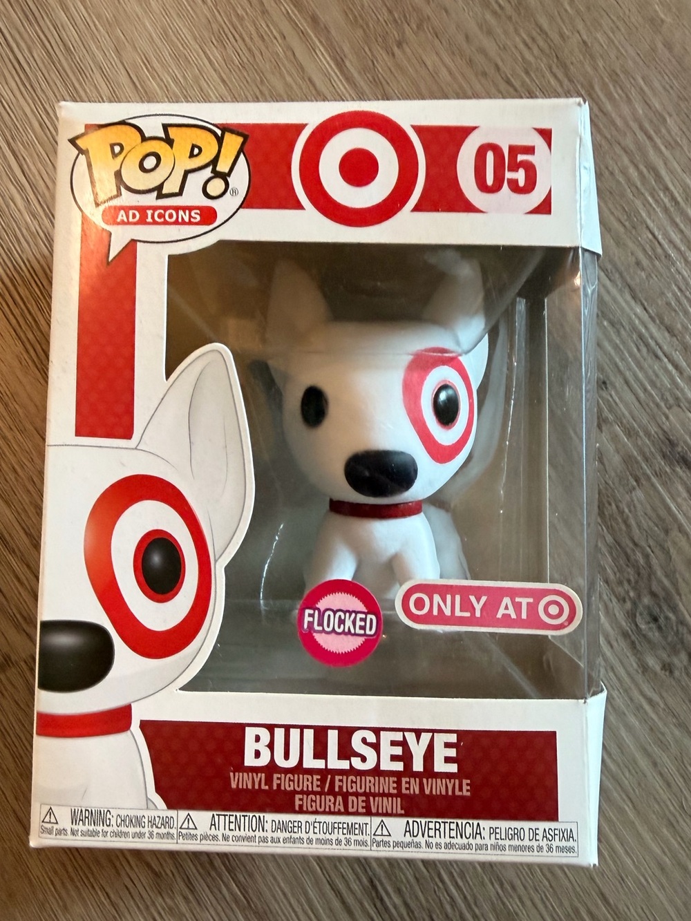 Funko POP! Target Bullseye flocked with red collar